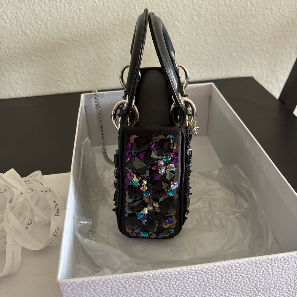 Dior Black Mini Bag with Embellishments - Picture 4 of 6